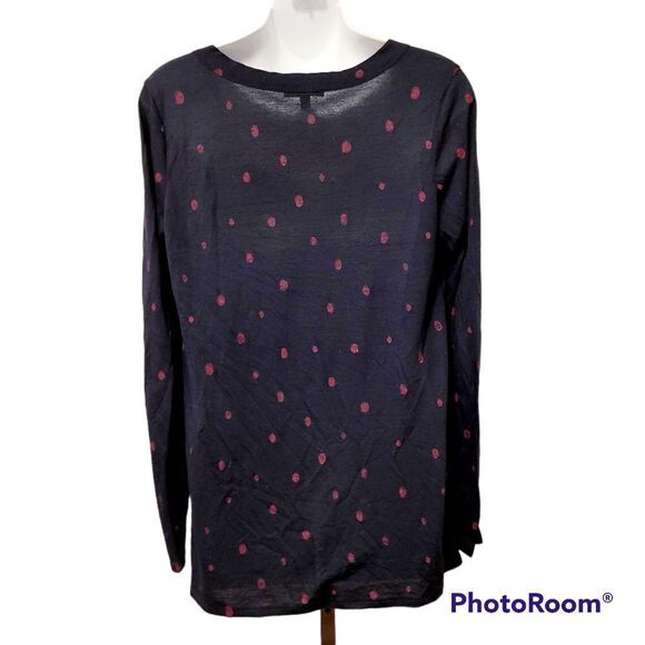 2/$20 Vintage Gap purple polka dot top blouse - Picture 2 of 4